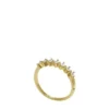 Anillo clásico con banda de latón dorado Glitz en color avellana
