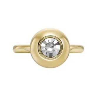 Anillo con centro de latón dorado Bright Baubles