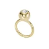 Anillo con centro de latón dorado Bright Baubles Anillo con centro de latón dorado Bright Baubles