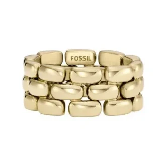 Anillo con eslabones de reloj Arden en acero inoxidable dorado