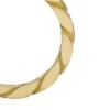 Anillo de acero inoxidable con cadena de textura lineal Harlow en tono dorado