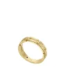 Anillo de banda con cadena Heritage D-Link en acero inoxidable dorado