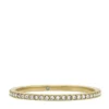 Anillo de banda Ellis Pavé Glitz de acero inoxidable dorado