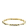 Anillo de banda Ellis Pavé Glitz de acero inoxidable dorado
