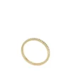 Anillo de banda Ellis Pavé Glitz de acero inoxidable dorado