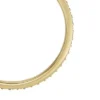 Anillo de banda Ellis Pavé Glitz de acero inoxidable dorado