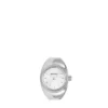 Anillo de reloj de acero inoxidable con dos agujas