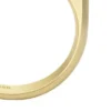 Anillo de sello Heritage D-Link Glitz en acero inoxidable dorado
