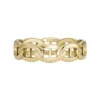 Anillo Heritage D-Link de acero inoxidable en tono dorado