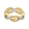 Anillo Heritage D-Link Glitz de acero inoxidable en dos tonos Anillo Heritage D-Link Glitz de acero inoxidable en dos tonos