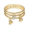 Anillo prestack Sutton Heartbeat en latón dorado Anillo prestack Sutton Heartbeat en latón dorado