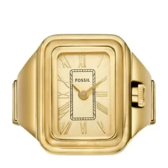 Anillo reloj Raquel Dos agujas Acero inoxidable dorado