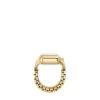 Anillo reloj Raquel Dos agujas Acero inoxidable dorado