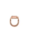 Anillo reloj Raquel Dos agujas Acero inoxidable tono oro rosa