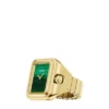 Anillo reloj Raquel Reloj de acero inoxidable dorado de dos agujas