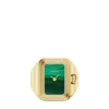 Anillo reloj Raquel Reloj de acero inoxidable dorado de dos agujas