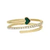 Anillo Sutton Modern Meadows con corazón de malaquita reconstituida Anillo Sutton Modern Meadows con corazón de malaquita reconstituida