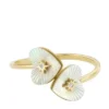 Anillo Toi Et Moi Sutton Radiant Love de acero inoxidable dorado con nácar en forma de corazón Anillo Toi Et Moi Sutton Radiant Love de acero inoxidable dorado con nácar en forma de corazón