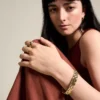 Arden Watch Links Pulsera de cadena de acero inoxidable dorado