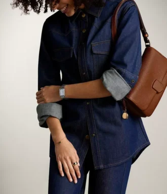 Bolso bandolera convertible de piel Lennox