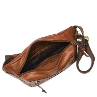 Bolso bandolera de cuero Fletcher