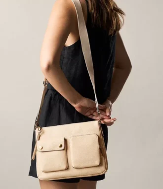 Bolso bandolera de cuero Maysen