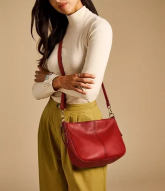 Bolso bandolera de piel Jolie