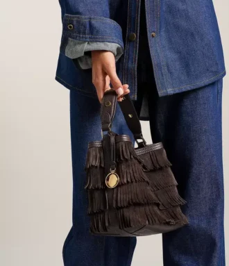 Bolso bandolera pequeño de cuero Jessie