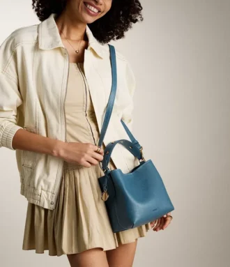 Bolso bandolera pequeño de cuero Jessie