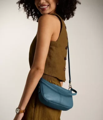 Bolso bandolera pequeño de piel Jolie