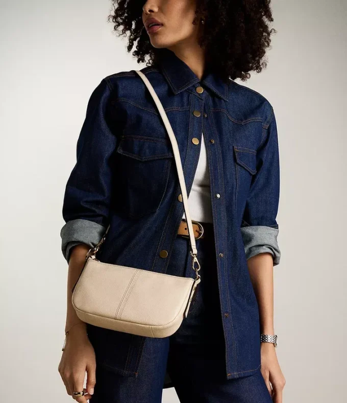 Bolso bandolera pequeño de piel Jolie Bolso bandolera pequeño de piel Jolie