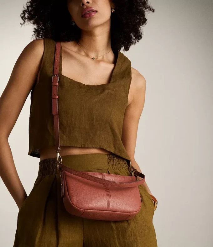 Bolso bandolera pequeño de piel Jolie Bolso bandolera pequeño de piel Jolie