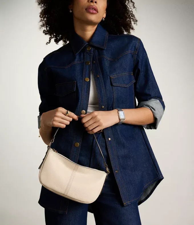 Bolso bandolera pequeño de piel Jolie Bolso bandolera pequeño de piel Jolie