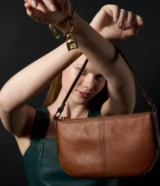 Bolso bandolera pequeño Jolie de piel