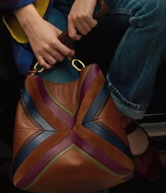 Bolso bandolera tipo cubo Jessie Patchwork