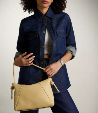 Bolso de hombro de cuero Willa