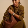 Bolso de hombro de cuero Willa Bolso de hombro de cuero Willa