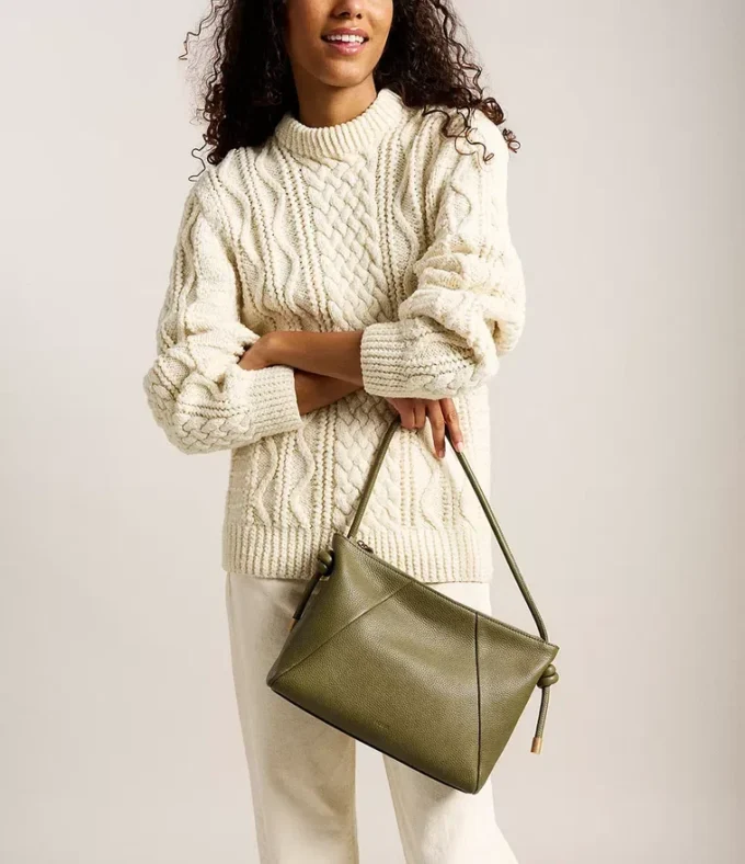 Bolso de hombro de cuero Willa Bolso de hombro de cuero Willa