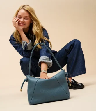 Bolso de hombro de cuero Willa