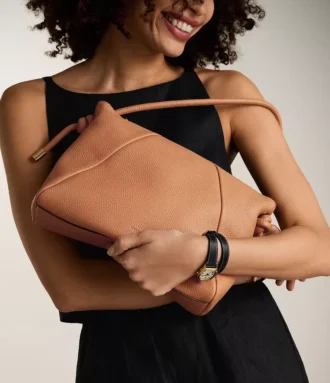 Bolso de hombro de cuero Willa