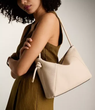 Bolso de hombro de cuero Willa