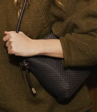 Bolso de hombro tejido Willa
