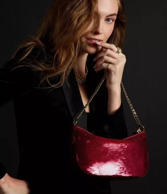 Bolso Jolie con lentejuelas rojas de edición especial de El mago de Oz x Fossil