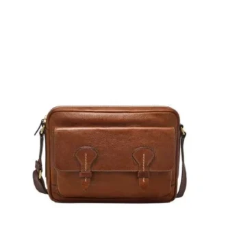 Bolso mensajero de cuero Bennett