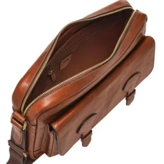 Bolso mensajero de cuero Bennett