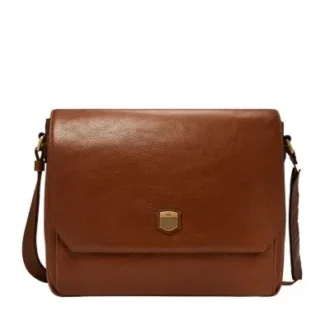 Bolso mensajero de cuero Hayes