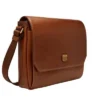 Bolso mensajero de cuero Hayes