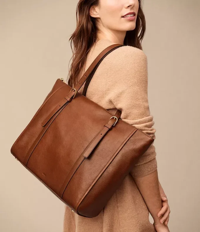 Bolso tote de cuero Carlie Bolso tote de cuero Carlie