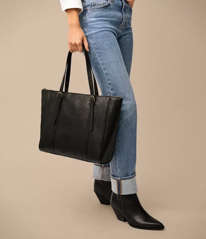Bolso tote de cuero Carlie Bolso tote de cuero Carlie