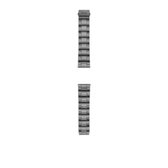 Brazalete de acero inoxidable ahumado de tres filas de 22 mm